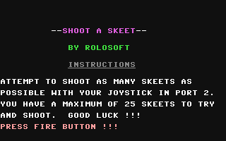 C64 GameBase Shoot_a_Skeet Commodore_Info 1989