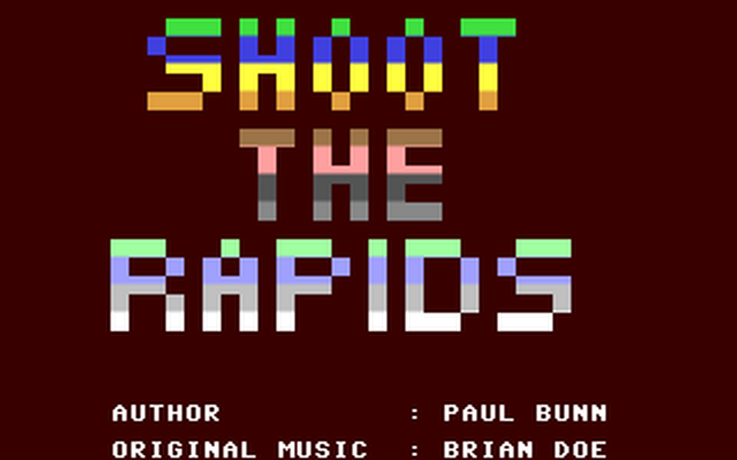 C64 GameBase Shoot_the_Rapids New_Generation_Software 1984