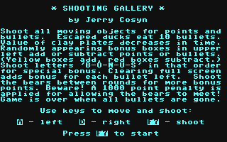 C64 GameBase Shooting_Gallery (Public_Domain) 1985