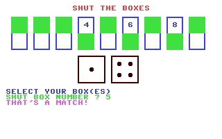 C64 GameBase Shut_the_Boxes CW_Communications,_Inc./RUN 1986