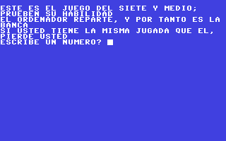 C64 GameBase Siete_y_Medio SIMSA/Commodore_World 1984