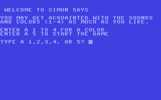 C64 GameBase Simon_Says Howard_W._Sams_&_Co.,_Inc. 1983