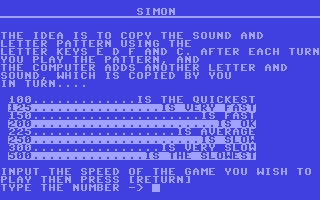 C64 GameBase Simon