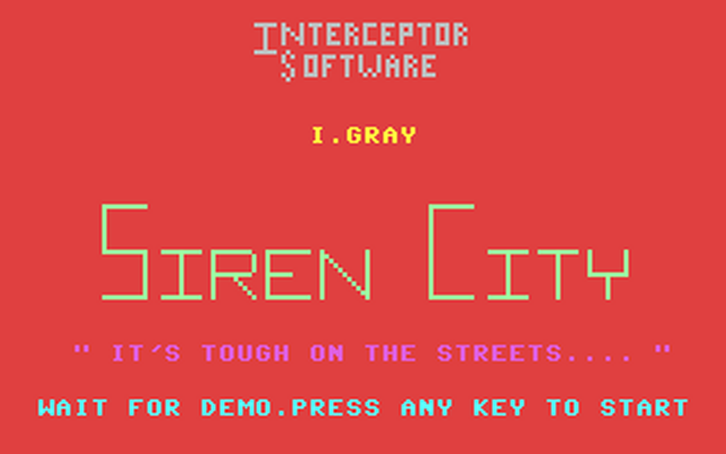 C64 GameBase Siren_City Interceptor_Software 1983