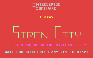 C64 GameBase Siren_City Interceptor_Software 1983