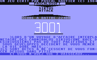 C64 GameBase Sirius_Attack Hebdogiciel 1985