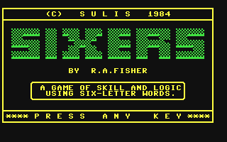 C64 GameBase Sixers Sulis_Software_Ltd. 1983