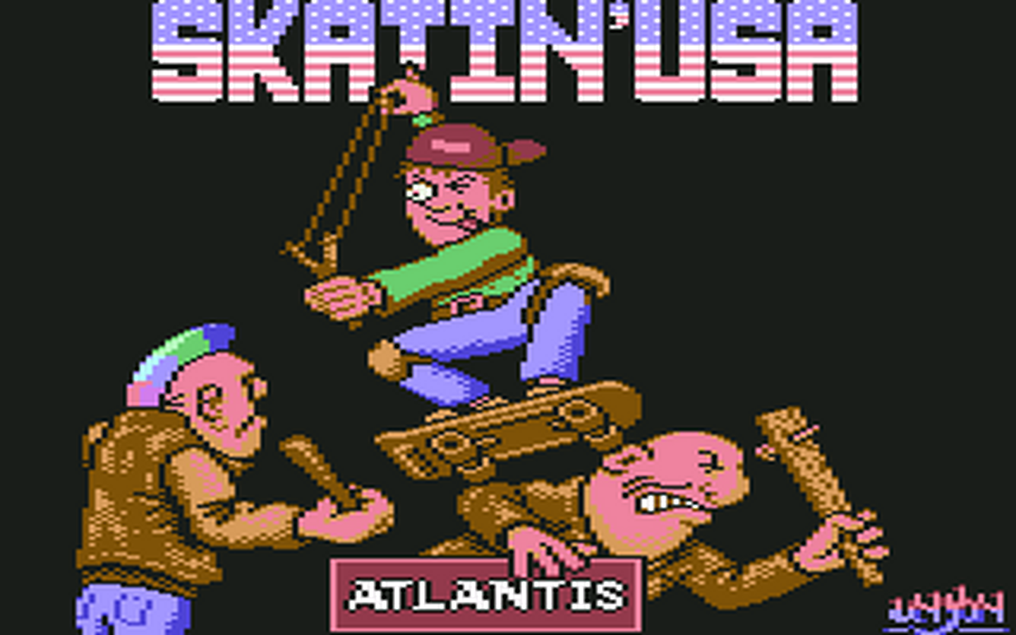 C64 GameBase Skatin'_USA Atlantis_Software_Ltd. 1990