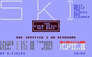 C64 GameBase Ski_-_The_Seven_Devils_Ski_Race CW_Communications,_Inc./RUN 1985