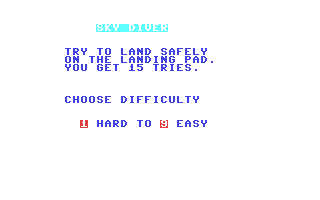 C64 GameBase Sky_Diver Robert_J._Brady_Co. 1984