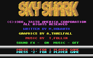 C64 GameBase Sky_Shark Taito 1988