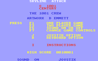 C64 GameBase Skyline_Attack Century_Communications_Ltd. 1985