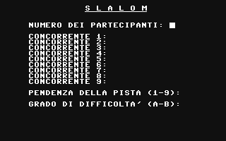 C64 GameBase Slalom Editronica_s.r.l./Radio_Elettronica_&_Computer 1986