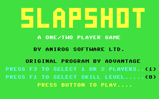 C64 GameBase Slapshot Anco 1987