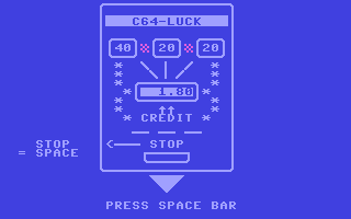 C64 GameBase Slot_Machine_C64-Luck Elcomp_Publishing,_Inc./Ing._W._Hofacker_GmbH 1984