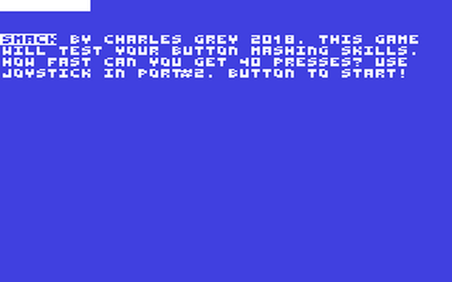 C64 GameBase Smack (Public_Domain) 2018