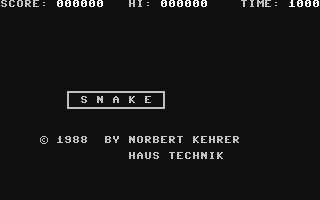 C64 GameBase Snake (Public_Domain) 1988