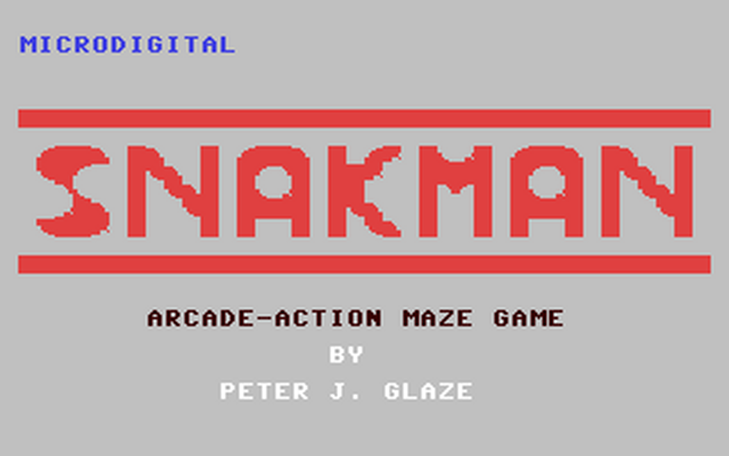 C64 GameBase Snakman Microdigital 1983