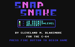 C64 GameBase Snap_Snake Ahoy!/Ion_International,_Inc. 1988