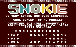 C64 GameBase Snokie Funsoft,_Inc. 1983