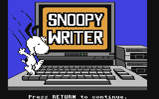 C64 GameBase Snoopy_Writer Random_House,_Inc. 1985