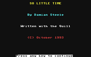 C64 GameBase So_Little_Time The_Adventure_Workshop 1994