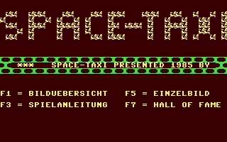 C64 GameBase Space-Taxi Tronic_Verlag_GmbH/Computronic 1986