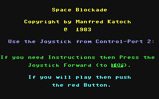 C64 GameBase Space_Blockade 1983