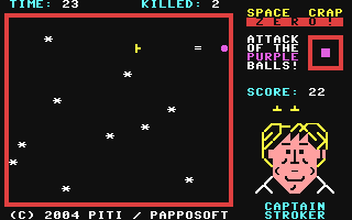 C64 GameBase Space_Crap_Zero_-_Attack_of_the_Purple_Balls Papposoft 2004