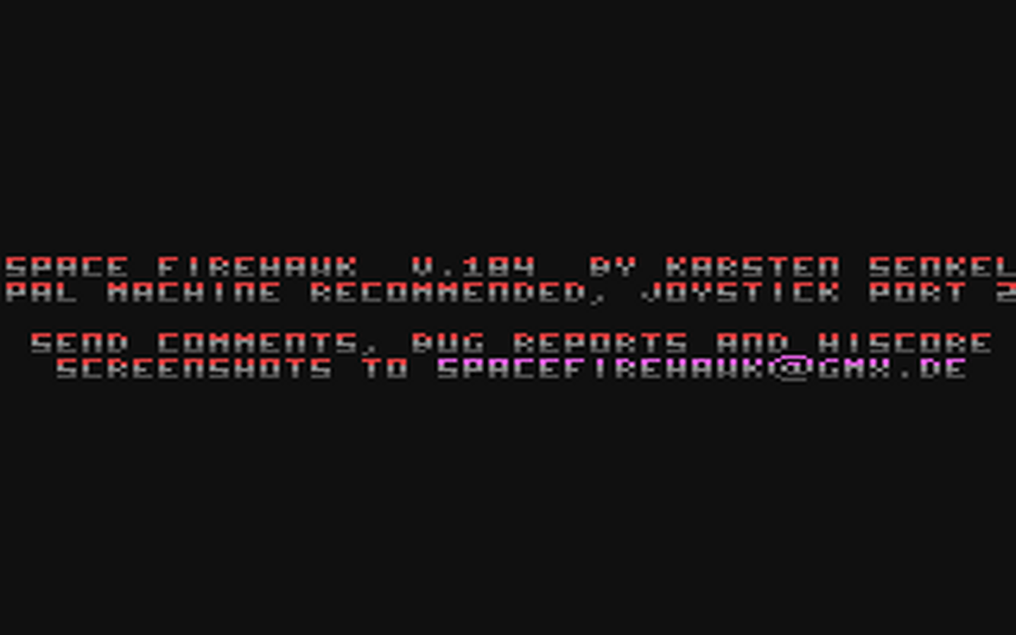 C64 GameBase Space_Firehawk (Public_Domain) 2021