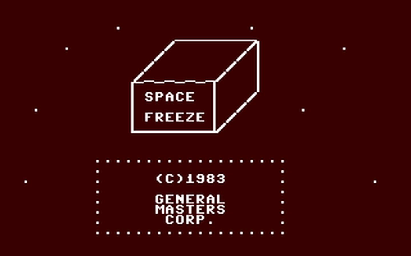 C64 GameBase Space_Freeze K-Tek/K-Tel_Software_Inc. 1983