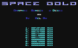 C64 GameBase Space_Gold Systems_Editoriale_s.r.l. 1989