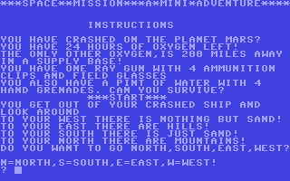 C64 GameBase Space_Mission Cascade_Games_Ltd. 1984