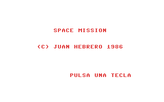 C64 GameBase Space_Mission Grupo_de_Trabajo_Software_(GTS)_s.a./Commodore_Computer_Club 1986
