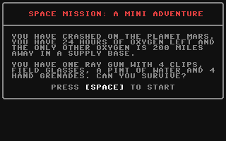 C64 GameBase Space_Mission (Public_Domain) 2019