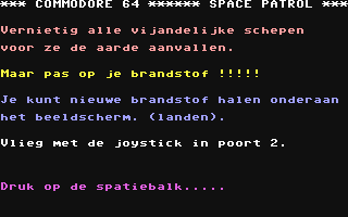 C64 GameBase Space_Patrol Courbois_Software 1985