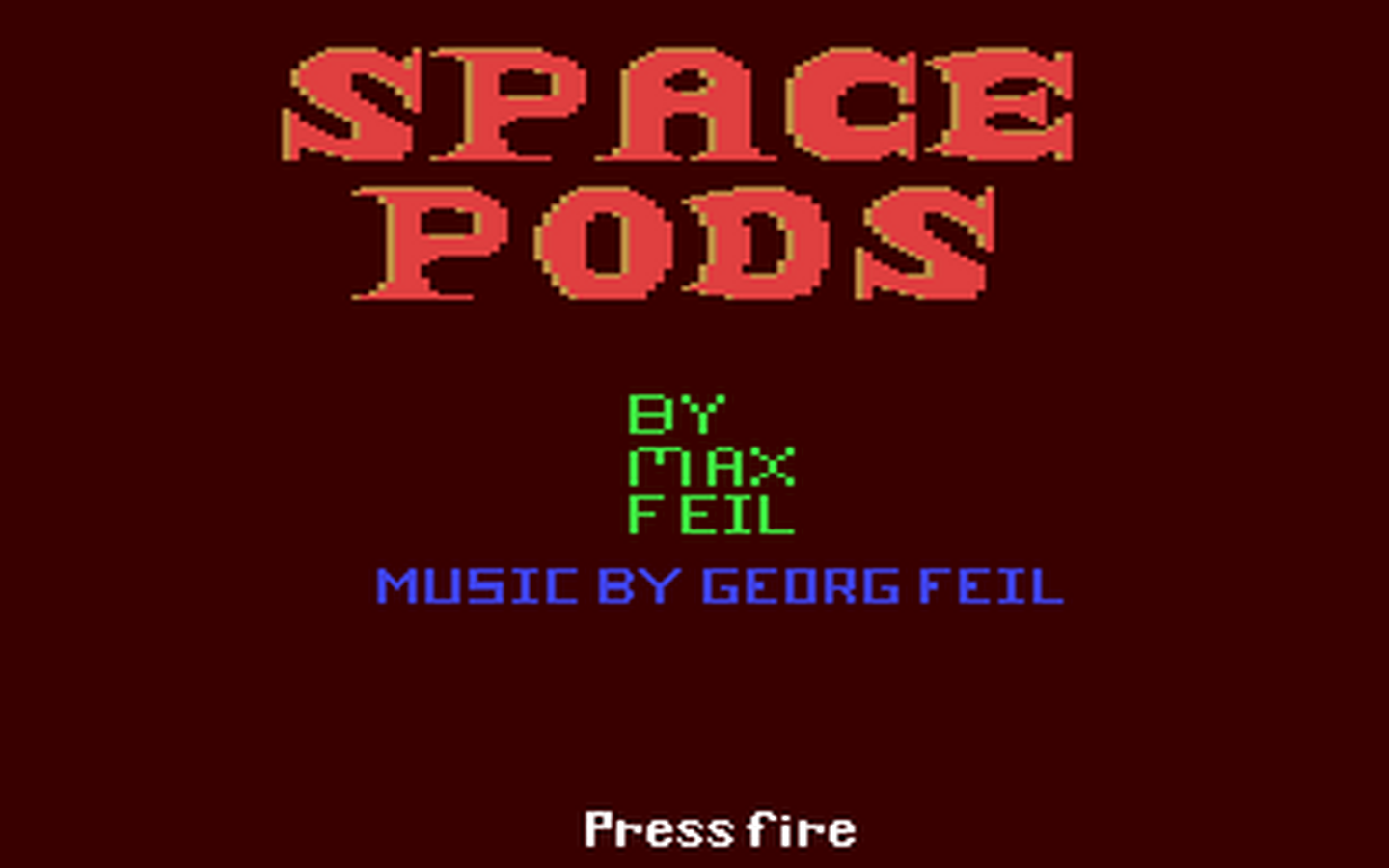 C64 GameBase Space_Pods_-_Save_Earth_from_Nasty_Invaders