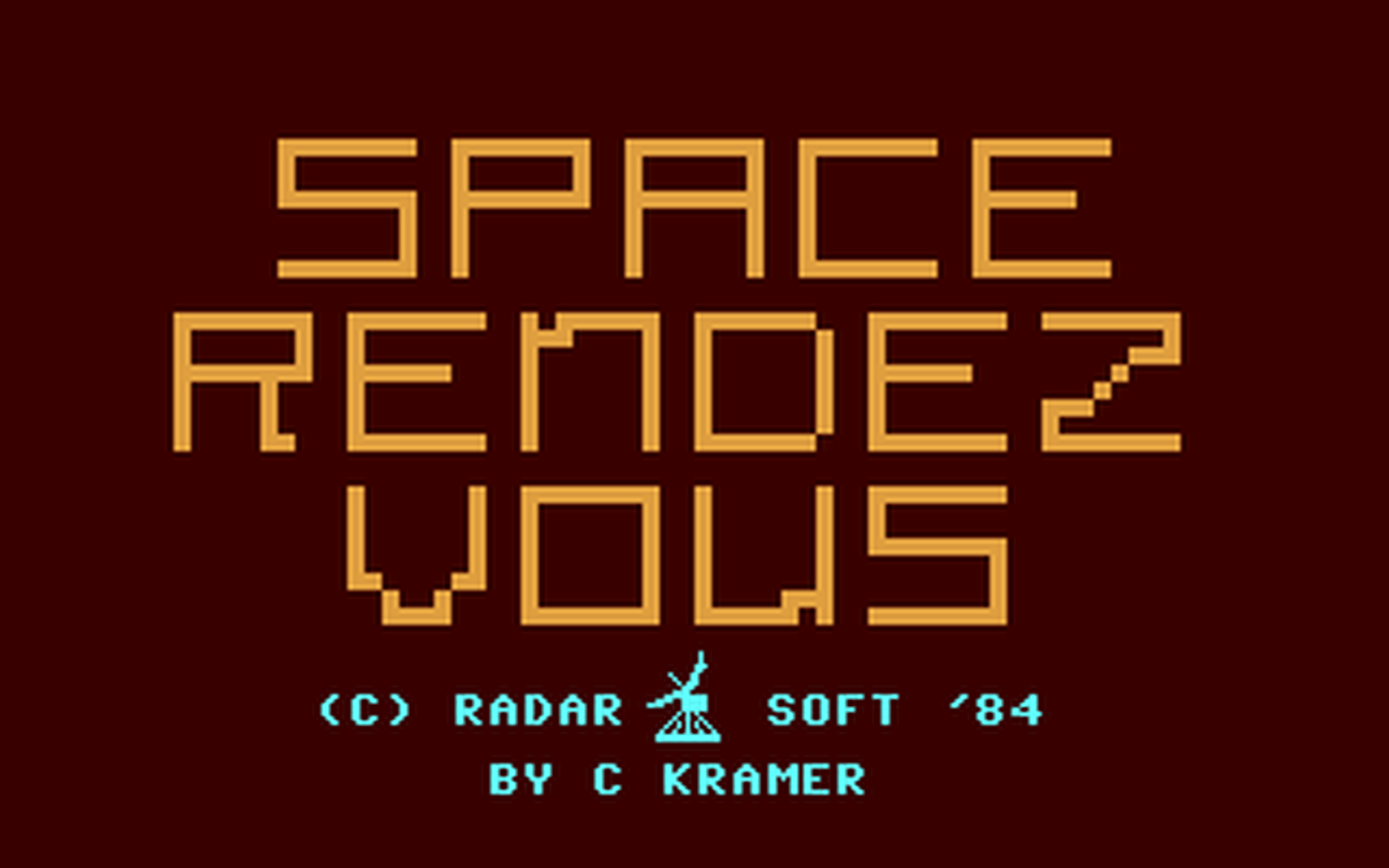 C64 GameBase Space_Rendez_Vous RadarSoft 1984