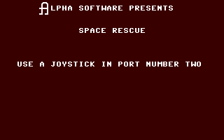 C64 GameBase Space_Rescue Alpha_Software_Ltd. 1986