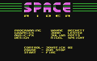C64 GameBase Space_Rider Hi-Tec_Software 1990