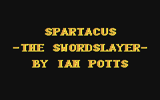 C64 GameBase Spartacus_-_The_Swordslayer Players_Software 1988