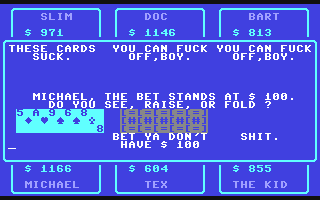 C64 GameBase CBM_Poker_Tournament Commodore_Business_Machines,_Inc. 1984