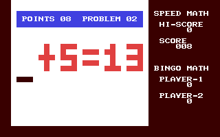 C64 GameBase Speed/Bingo_Math Commodore 1982