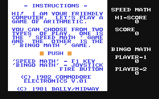 C64 GameBase Speed/Bingo_Math Commodore 1982