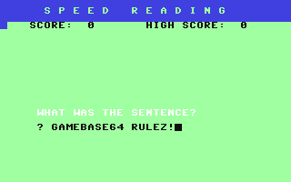 C64 GameBase Speed_Reading Granada_Publishing_Ltd. 1984