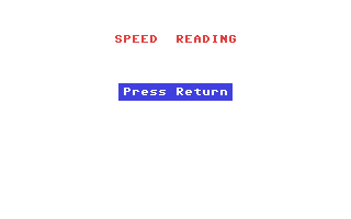 C64 GameBase Speed_Reading