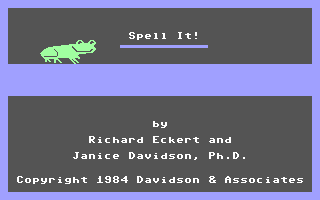 C64 GameBase Spell_It! Davidson_&_Associates,_Inc. 1984