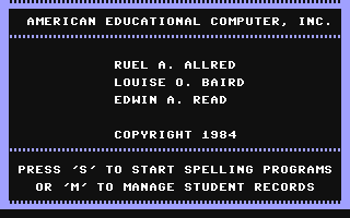 C64 GameBase Spelling_-_Grades_2-8 American_Educational_Computer_(AEC) 1984
