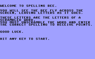 C64 GameBase Spelling_Bee HPBooks 1984