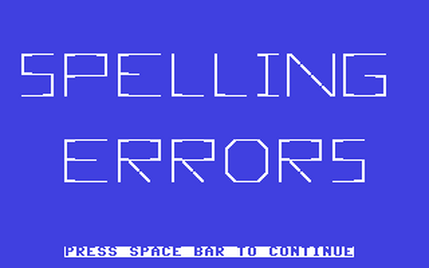 C64 GameBase Spelling_Errors_4 Commodore_Educational_Software